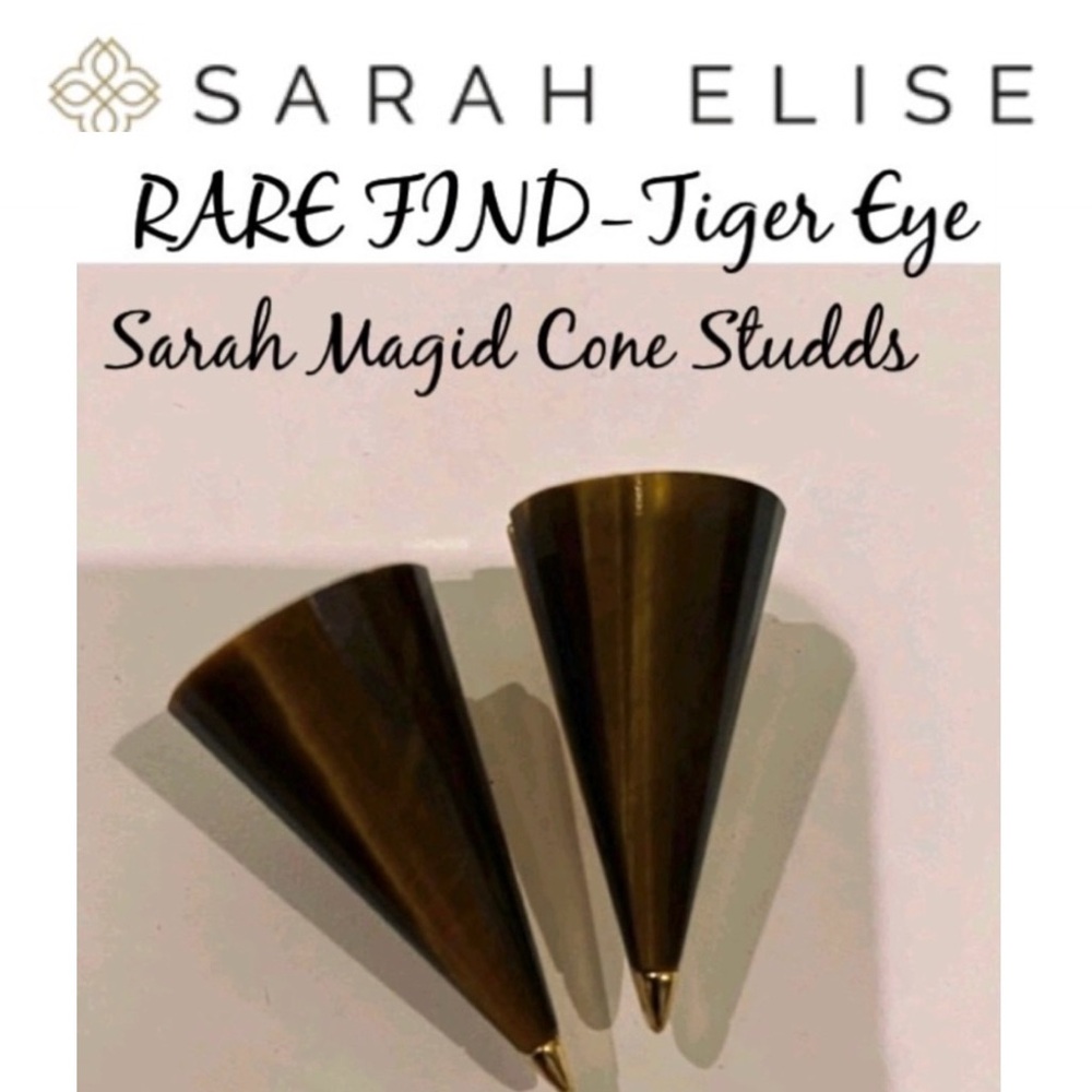 Incredibly Rare. Tiger 🐅 Eye - Cone Earrings